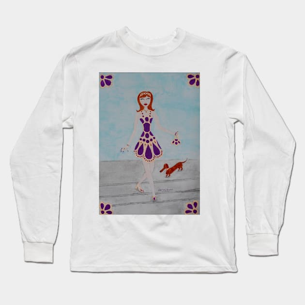 Amelie Long Sleeve T-Shirt by DebiCady